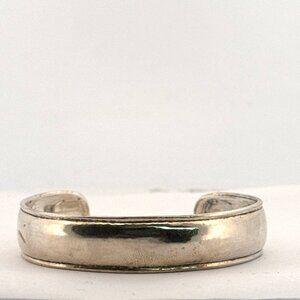 Estate Sterling Silver 925 Cuff Bracelet 6” Wide Band Classic Vintage 29.3g